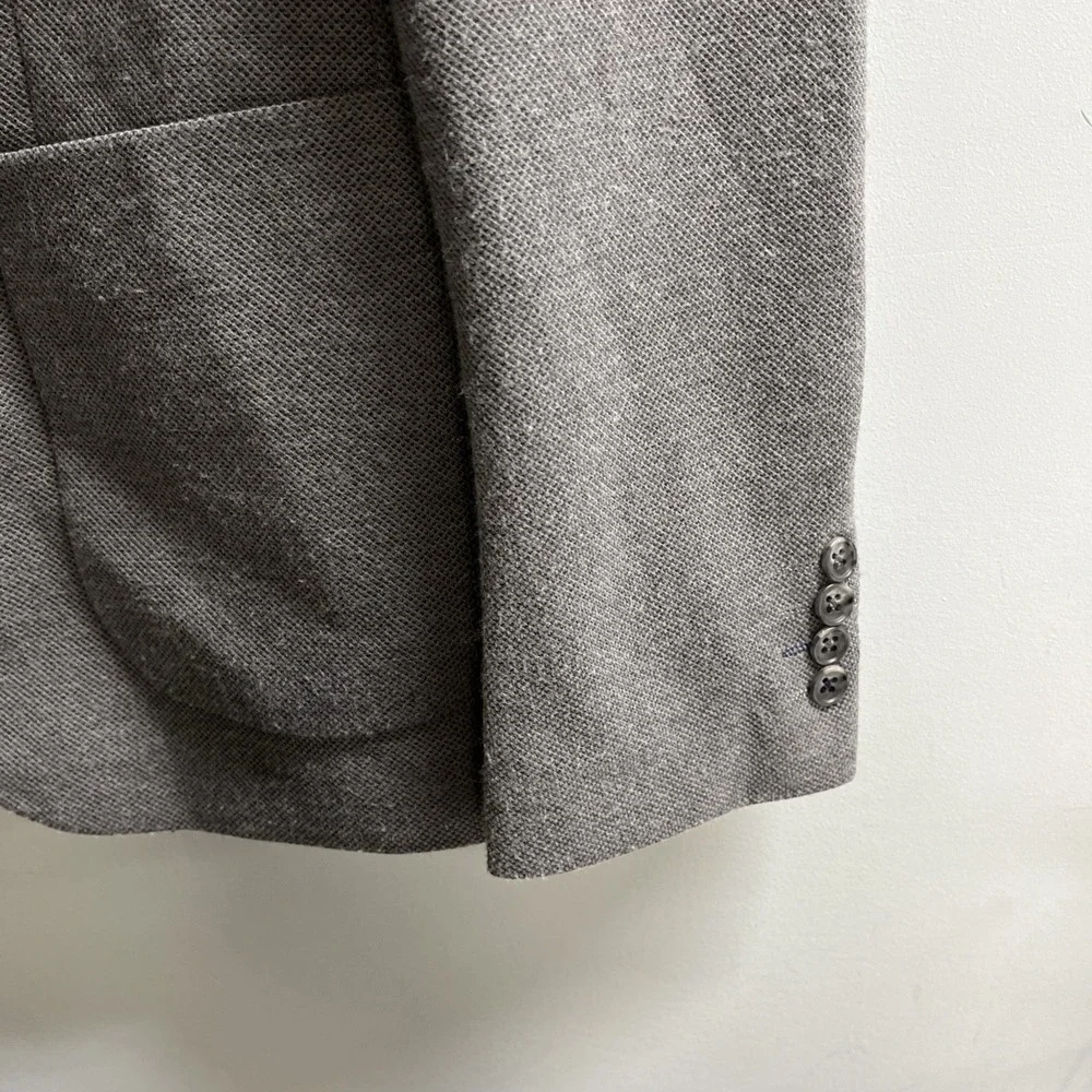 Steel & Jelly Blazer Mens US 40 Gray‎ Textured Sports Coat Jacket Office Career